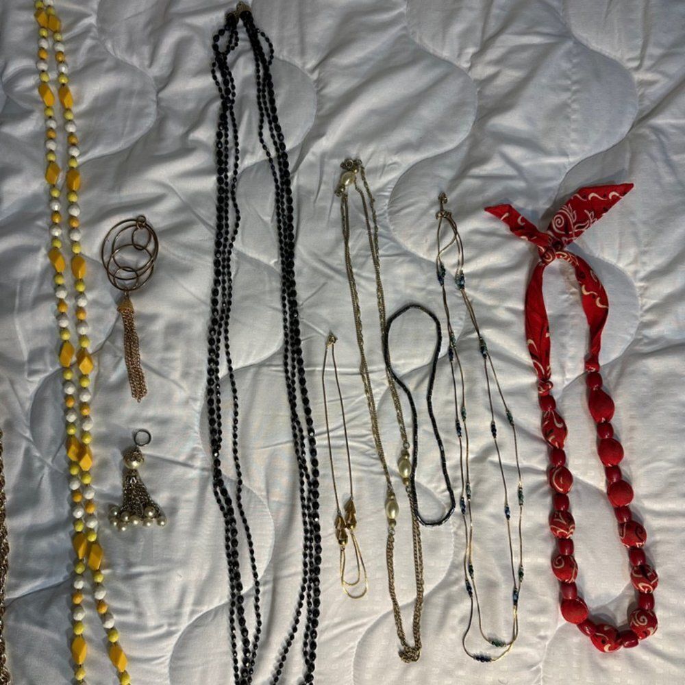 Assortment of Vintage Fashion Jewelry.